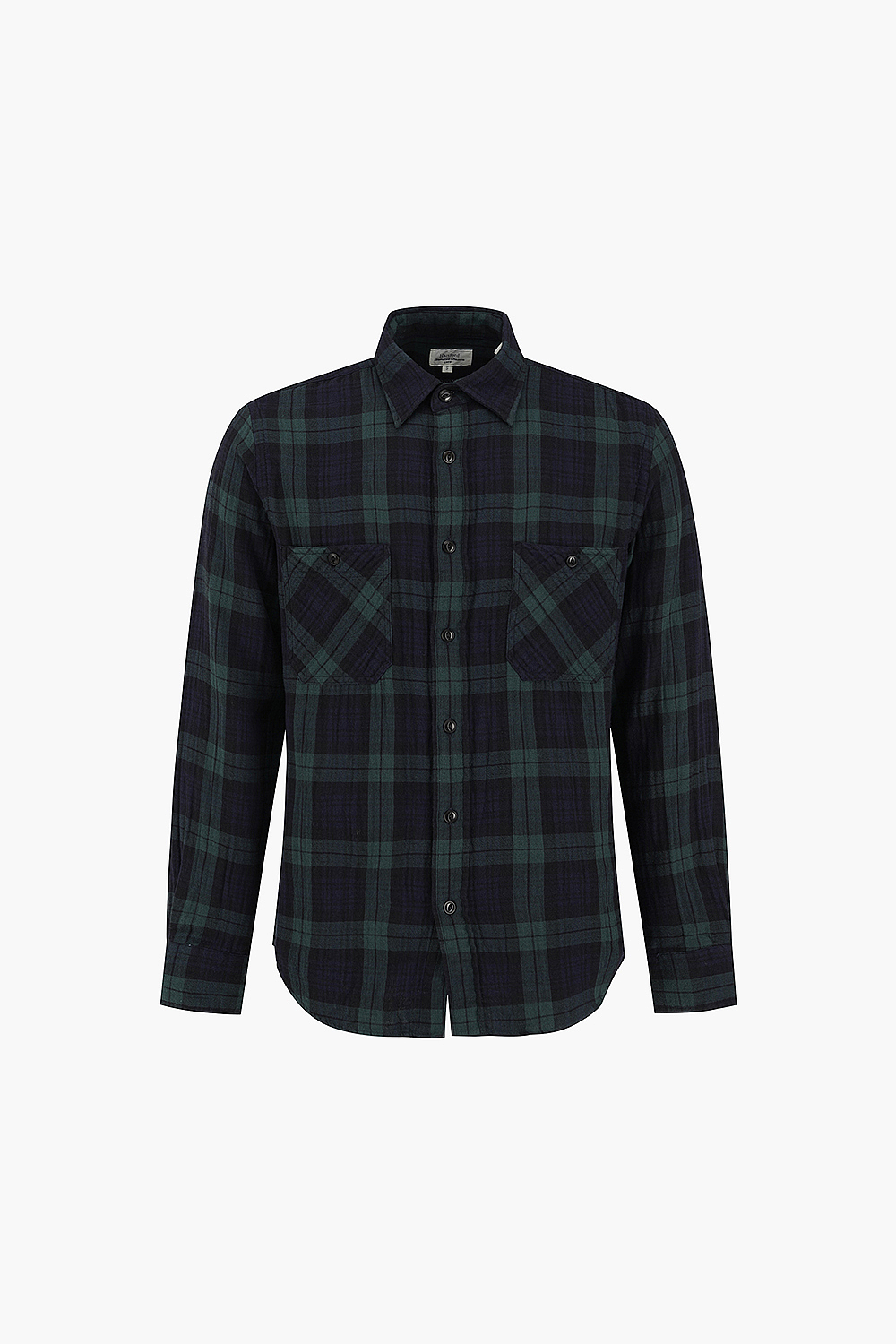 코튼 타탄 체크 포켓 셔츠 BE2402901